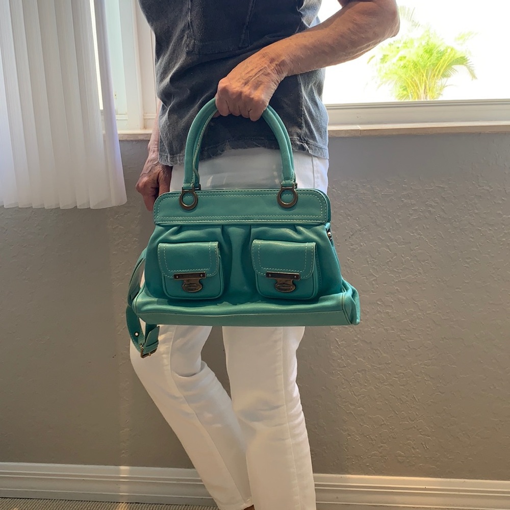 Marc Jacob’s turquoise bag